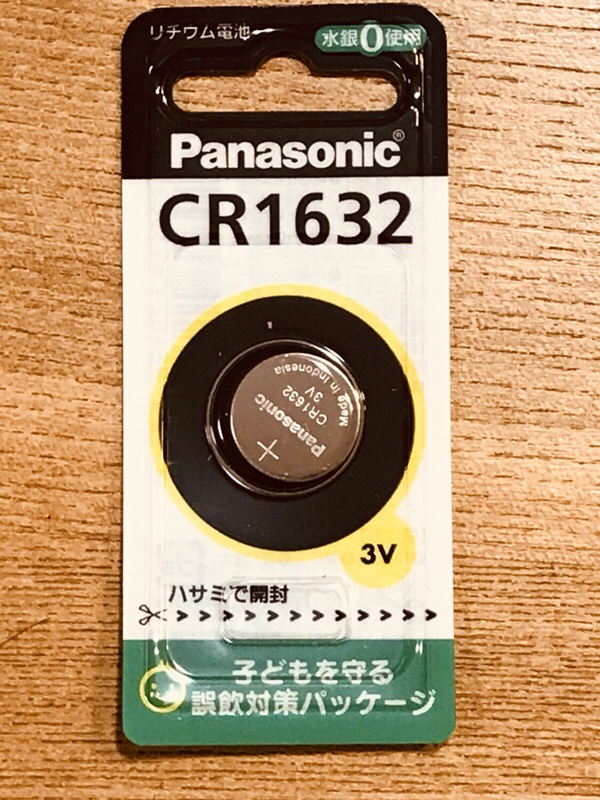 ボタン電池CR1632