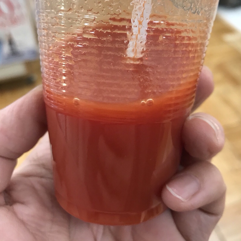 フルーツトマトのシンディーをジュースにしました